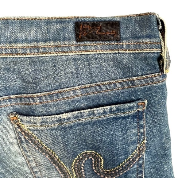 Citizens Of Humanity Jeans Low Waist Flare Wide Leg US 29 Stretch Ric Rac #109 - Picture 5 of 10